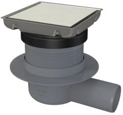 Deante Padlóösszefolyó, Deante megfordítható padlóösszefolyó, szálcsiszolt acél KOS_001D