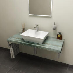 Sapho Fürdőszobabútor mosdópult, Sapho AVICE 80x50 aquamarine AV086 - mozaikkeramia