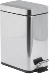 SAPHO Szemetes, Sapho AQUALINE SIMPLE LINE szögletes szemetes, 140x305x250mm, 5l, fényes inox GAQ005