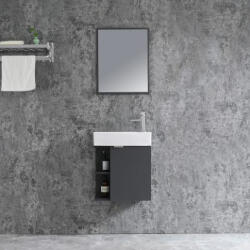 Sanotechnik Komplett fürdőszobabútor, Sanotechnik HT50101 SPRING bútorszett, antracit - mozaikkeramia