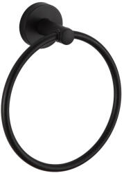 SAPHO Törölközőtartó, Sapho AQUALINE SAMBA törölközőtartó, kör, fekete SB206