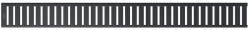 Alcadrain Padlóösszefolyó rács, AlcaPlast Pure Black 1450 mm PURE-1450BLACK