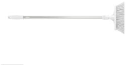 IGEAX élelmiszeripari seprű, partvis, 28cm széles, 80cm nyéllel, fehér, billenő szemetes lapáthoz (1020WM)