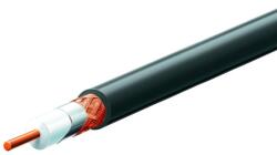 Somogyi Elektronic Home RG 6-32/BK koax kábel, 75 Ohm, PVC és PE szigetelés, réz ér, 32 szál rézharisnya, alumínium + PET fólia, 100m, fekete (RG 6-32/BK)