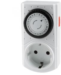 Somogyi Elektronic GAO 0760S mechanikus beltéri időzítő óra, manuális bekapcsolási lehetőség, 30 perces intervallumok, naponta ismétlődő kapcsolások, 250 V, 3680 W (0760S)