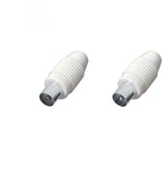 Somogyi Elektronic 1 db koax dugó + 1 db koax aljzat (FS 1819X)