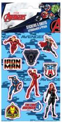 Bella Luna Toys Marvel Bosszúállók öntapadós matrica szett 8x12cm-es íven 5db