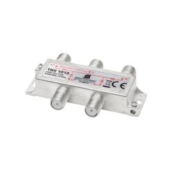 Somogyi Elektronic Home TSX 1913 F elosztó, HQ professzionális minőség, 75 Ohm, IP44, cink-ötvözet konstrukció, 5-2400 MHz, 4 utas, 1 bemenet, 4 kimenet (TSX 1913)