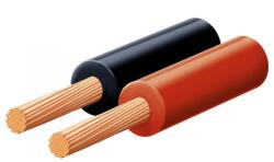 Somogyi Elektronic SAL KL 0, 5 hangszóróvezeték, piros-fekete, 2 x 0, 5 mm2, 0, 1 mm elemi szál, 100 m/ tekercs (KL 0,5)