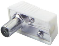 Somogyi Elektronic Home FS 2 koax aljzat, fém + műanyag, csavarozható, pipa kivitel (FS 2)