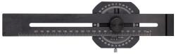 FORTIS - Rigla de precizie cu raportor 250mm [4317784731058] (4317784731058) - constructii-mag