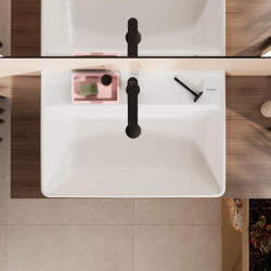 Hansgrohe Xanuia Q Mosdótál 700x480 csapfurattal és túlfolyóval, fehér 60248450 (60248450)