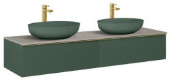 AREZZO design Monterey 160 alsószekrény két fiókkal, matt zöld AR-169475 (AR-169475)