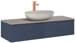 AREZZO design Monterey 120 alsószekrény két fiókkal, matt kék AR-169467 (AR-169467)