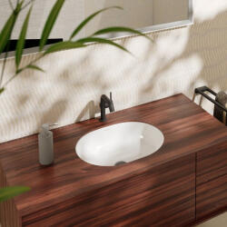 Hansgrohe Xuniva U Alsórögzítésű mosdókagyló 500x400 csaplyuk nélkül túlfolyóval, SmartClean 61050450 (61050450)