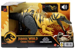Mattel Jurassic World Káoszelmélet Támadó dinó hanggal - Ceratosuchops dinoszaurusz figura (HLP14_JCL66)