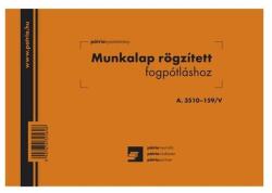 Pátria Munkalap rögzített fogpótláshoz A5, fekvő A. 3510-159 (A.3510-159) - irodaitermekek