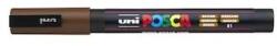 uni Dekormarker 0, 9-1, 3mm, Uni Posca PC-3M barna (2UPC3MB) - irodaitermekek