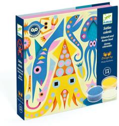 DJECO Set creativ DJECO cu nisip Sea - strălucește în întuneric (DJ08679)