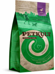 Hrana uscata pentru caini Petkult Probiotics Mini Adult cu rata si orez 2 kg