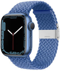 Crong Wave Band - Fonott szíj Apple Watchhoz 38/40/41/42 mm kék (CRG-40WAV-BLU)