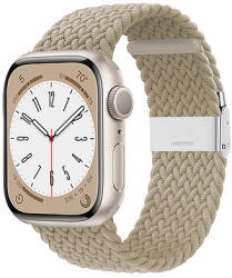 Crong Wave Band - Fonott szíj Apple Watchhoz 38/40/41/42 mm kőbézs (CRG-40WAV-BGE)