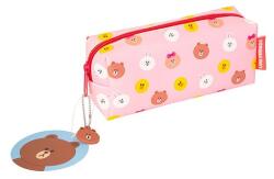 Line Friends LINE FRIENDS - Tolltartó / Ökológiai bőrből készült kozmetikai táska (LINE3332)