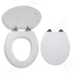 FERRO WC ülőke, soft close, fém zsanérokkal, MDF, fehér (WC_SOFTLYRA)