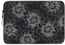 Kate Spade New York Puffer Sleeve - MacBook Pro 14" / Notebook 14" borító Hollyhock Iridescent Black (KS052908)