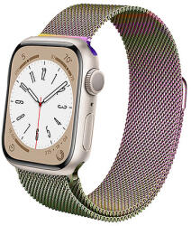 Crong Milano Steel - Rozsdamentes acél szíj Apple Watchhoz 38/40/41/42 mm irizáló (CRG-40MST-OPL)