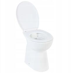 vidaXL Wc Tál Wc Kagyló Deszka csendes záródás, kerámia, fehér (145779)