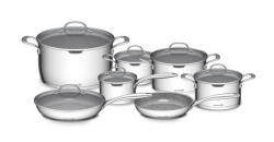 G21 Gourmet Miracle edénykészlet szűrővel, 13 darab, rozsdamentes acél/greblon (G21-13HP-MR) - platinashop