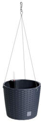 Prosperplast Virágcserép Prosperplast RATO ROUND W 25, 6 cm felfüggeszthető, antracit színben (DRTW260-S433) - platinashop