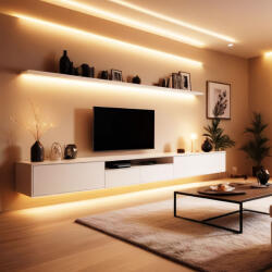 PHENOM NEON LED szalag - melegfehér - 5 m - 220-240V - 2835 SMD - 120 LED/m - 6W/m (55863) - platinashop
