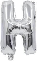 Procos Betű formájú fólia lufi ezüst színben - H betű 32cm (91257)