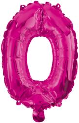 Procos Számos fólia lufi pink színben - 0-ás szám 96cm (92496)
