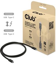 Club 3D Kábel - CAC-2501 (Thunderbolt 5 USB-C to USB-C, 240W, 80/120 Gbps, EPR, 8K240Hz, 1m) (CAC-2501) - smart-otthon