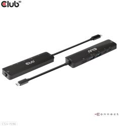 Club 3D USB Hub - CSV-1596 (USB-C to 2xHDMI, 2xUSB-A, USB-C PD, RJ45, 4k60Hz) (CSV-1596) - smart-otthon