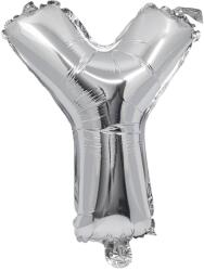 Procos Betű formájú fólia lufi ezüst színben - Y betű 32cm (91274)