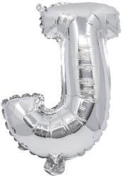 Procos Betű formájú fólia lufi ezüst színben - J betű 32cm (91259)