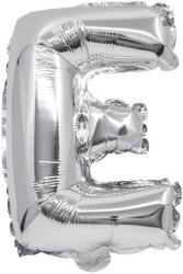 Procos Betű formájú fólia lufi ezüst színben - E betű 32cm (91254)