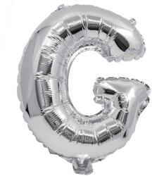 Procos Betű formájú fólia lufi ezüst színben - G betű 32cm (91256)