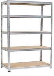 ROJAPLAST Könyvespolc 90 × 40 × 180 cm (9811)