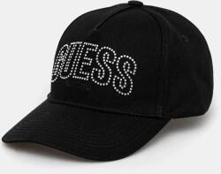 Guess baseball sapka INES fekete, női, sima, W5GZ15 WEGD0 - fekete Univerzális méret