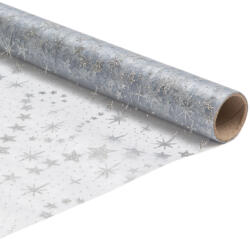  Karácsonyi asztalterítő futó - szürke / ezüst - 180 x 28 cm (58200G)