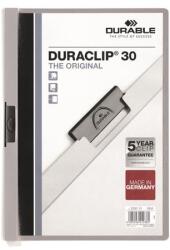 DURABLE Gyorsfűző klipes A4 Durable DURACLIP 30 szürke (DB220010)