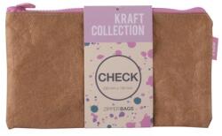 APLI Rendszerező tasak cipzáras bőrhatású textúra műanyag DL Apli Kraft vegyes színű cipzár (LCA19156)