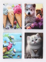  Igazolványtartó álló 10 betét lappal mintás PVC Bővített személyi lány (ISKE200)