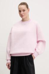 Under Armour felső Rival Fleece rózsaszín, női, sima, 1386463 - rózsaszín L