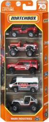Mattel - Kisautók Warn Indrustries 5 db-os szett (HKY19)